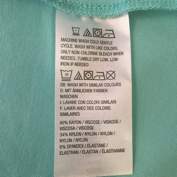 H by Halston short sleeve scoop neck cross front top - Picture 7 of 7